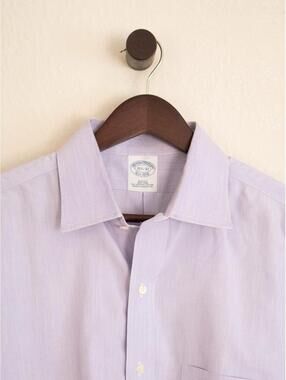 Brooks Brothers Slim Fit Dress Shirt – Light Lavender – Men’s 15½-32